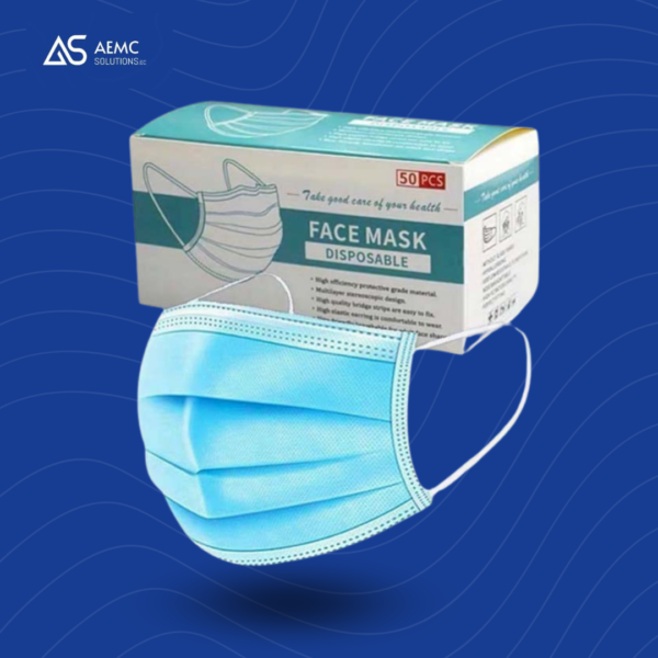 MASCARILLA QUIRÚRGICA CON ELÁSTICO 50 unidades
